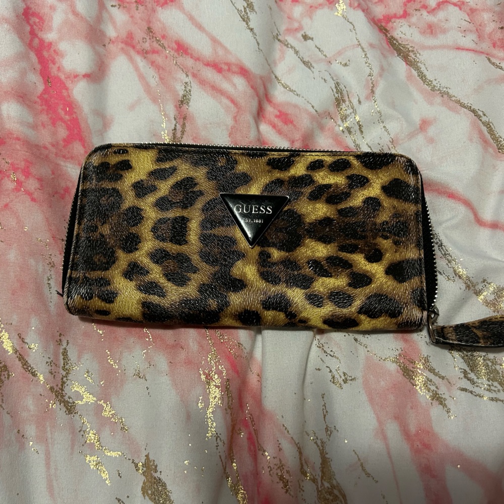 Guess cheetah wallet